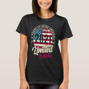 Camiseta segundo aniversário Vintage 2021 Bday Group 2 Anos