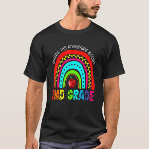 Camiseta Segundo Arco-Íris Cuto Grau De Início Da Aventura