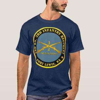 Camiseta segundo Bn 3º Regimento De Infantaria Ft Lewis Era
