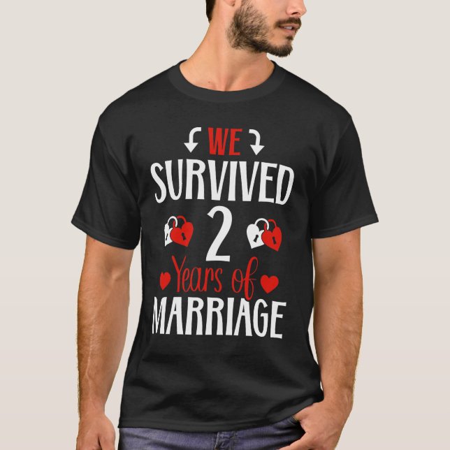Camiseta segundo Casamento Aniversário 2 Ano Casamento Româ (Frente)