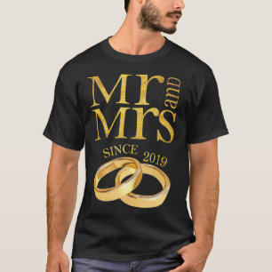 Camiseta segundo Casamento Aniversário Dotado Sr. & Sra. De