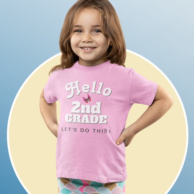 Camiseta Segundo de Alô Bonito de Volta à Escola (Criador carregado)
