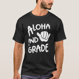 Camiseta Segundo De Aloha De Volta À Escola Hawaii Shaka Le