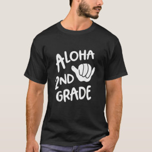 Camiseta Segundo De Aloha De Volta À Escola Hawaii Shaka Le