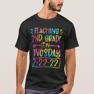 Camiseta Segundo De Ensino No Dia 2-22-22 22 De Fevereiro