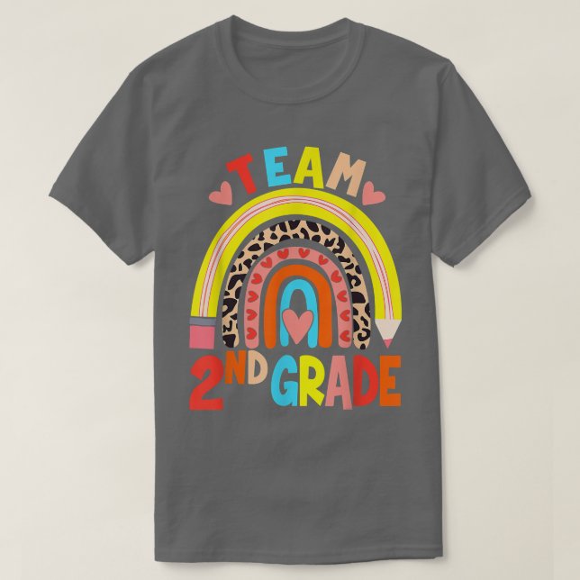 Camiseta Segundo De Equipe Rainbow Leopardo De Volta Ao Tet (Frente do Design)