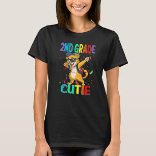 Camiseta segundo De Grau Cutil Gato De Volta À Escola