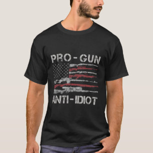 Camiseta Segundo de Sinalizador de Usa Anti-Idio Anti-Gun P