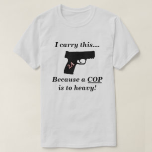 Camiseta segundo Emenda Autodefesa Pistola