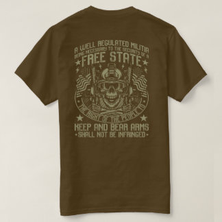 Camiseta segundo Emenda Skull T Shirt
