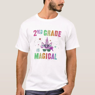 Camiseta Segundo Grader Kids Professora 2º grau É MÁGICO