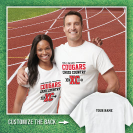 Camiseta Segundo grau Branco Tomball Cougars Cross Country