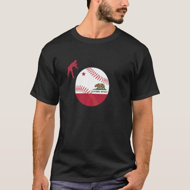 Camiseta Segundo grau California Baseball Pitcher Cali Pitc (Frente)