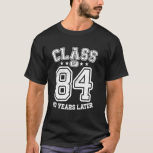 Camiseta Segundo grau Classe 84 40º alunos 40 anos 2024 Col