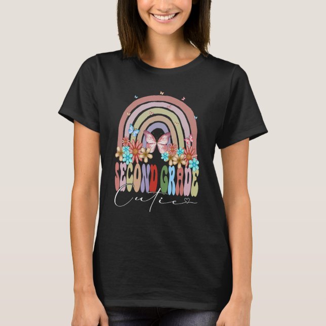 Camiseta Segundo Grau Cutie De Volta Ao Arco Arco-Íris F (Frente)