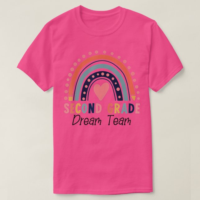 Camiseta Segundo Grau de Sonho Grau Arco-Íris De Volta Para (Frente do Design)