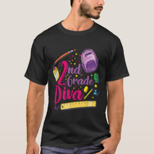 Camiseta segundo Grau Diva Primeiro Dia De Menina De Escola