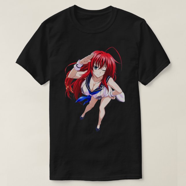 Camiseta Segundo grau DxD Rias Gremory (Frente do Design)
