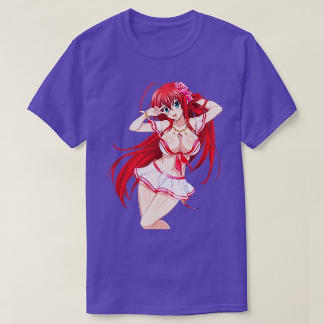 Camiseta Segundo grau DxD Rias Gremory (Frente do Design)