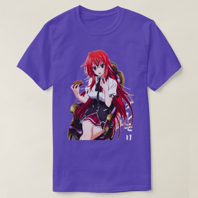 Camiseta segundo grau dxd rias gremory 8 (Frente do Design)