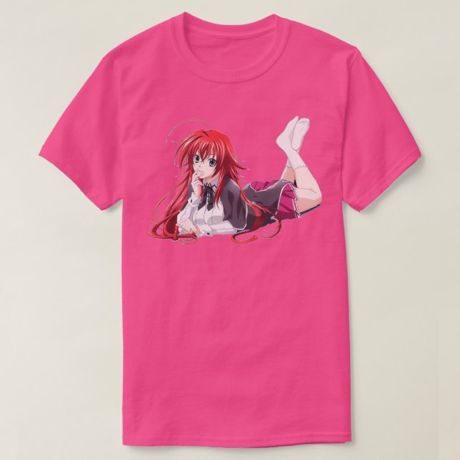 Camiseta Segundo grau Dxd Rias Gremory Sticker (Frente do Design)