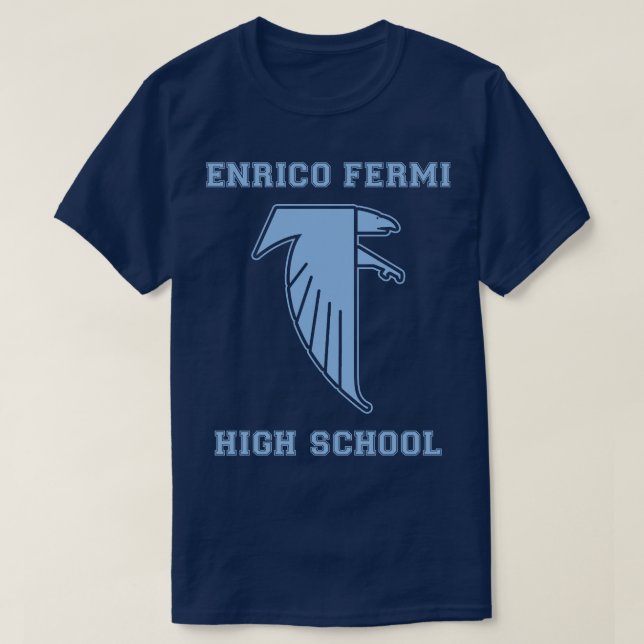 Camiseta Segundo grau Enrico Fermi Blue TSirt (Frente do Design)