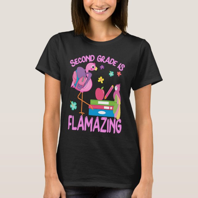 Camiseta Segundo Grau Flamingo Amarelante Gra segundo (Frente)