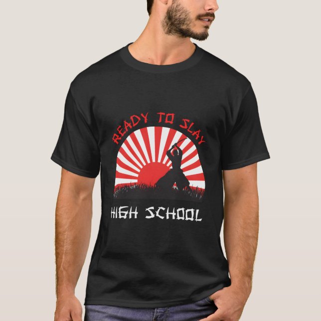 Camiseta Segundo grau Freshman Japonês Sunset Samurai (Frente)