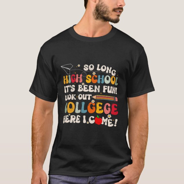 Camiseta Segundo grau Longo Coligir Formando No Dia Passado (Frente)