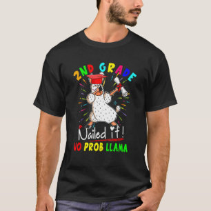 Camiseta segundo Grau Nails Ti Sem Prob Llama Dabbing Llama