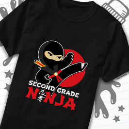 Camiseta segundo Grau Ninja Chute Primeiro Dia De Volta À E