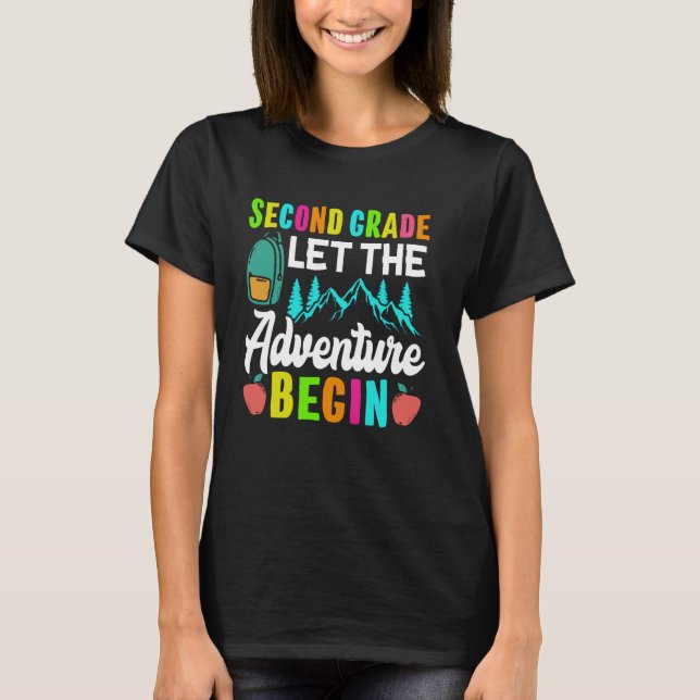 Camiseta Segundo Grau Que Permite Que A Aventura Comece No  (Frente)