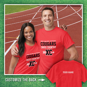 Camiseta Segundo grau Red Tomball Cougars Cross Country