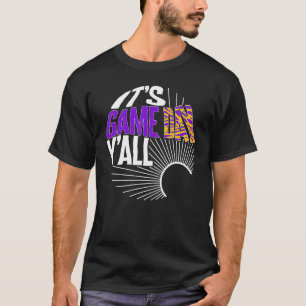 Camiseta Segundo grau Roxo E Tigre Ouro No Dia Do Jogo