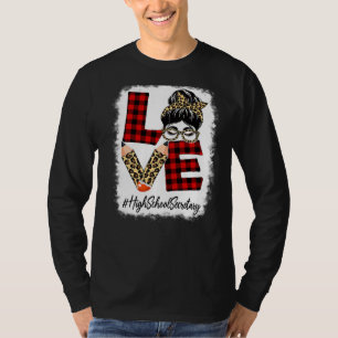 Camiseta Segundo grau Secretário Adorava Mensagem Bun Leopa