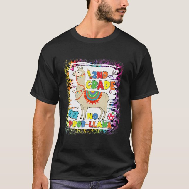 Camiseta Segundo Grau Sem Professor Prob-Llama Primeiro Dia (Frente)