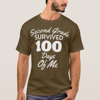 Camiseta Segundo Grau Sobreviveu A 100 Dias De Mim Engraçad