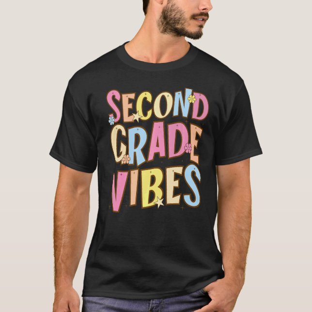 Camiseta Segundo Grau Vibes De Volta À Grau De segundo Retr (Frente)