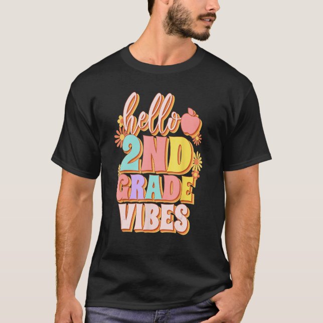 Camiseta Segundo Grau Vibes De Volta À Grau De segundo Retr (Frente)