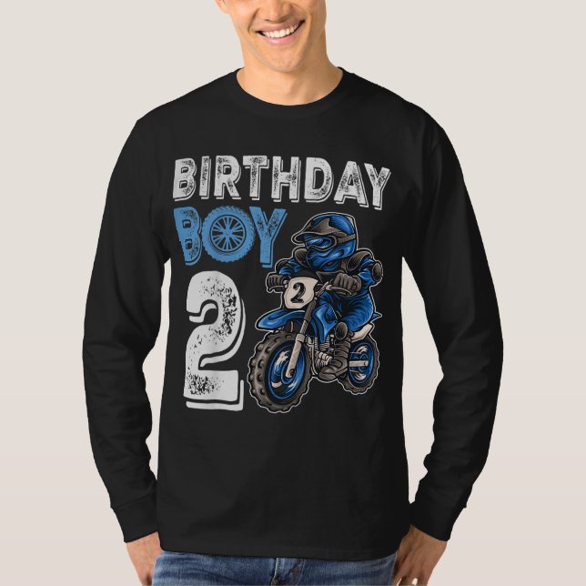 Camiseta Segundo Motocross MX Presente 2 anos Bike Birthda (Frente)