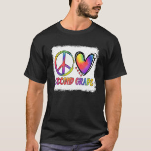 Camiseta Segundo Peace Love Tie Dye Professor de volta