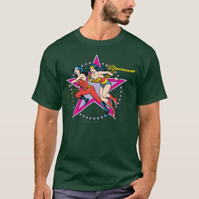 Camiseta Segundo Plano da Mulher Maravilha (Frente)