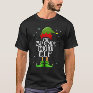 Camiseta segundo Professor Elf Xmas Família Engraçada Corre