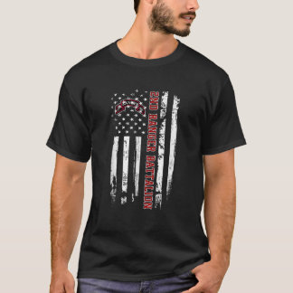 Camiseta segundo Ranger Battalion Veteran USA Flag Veteran
