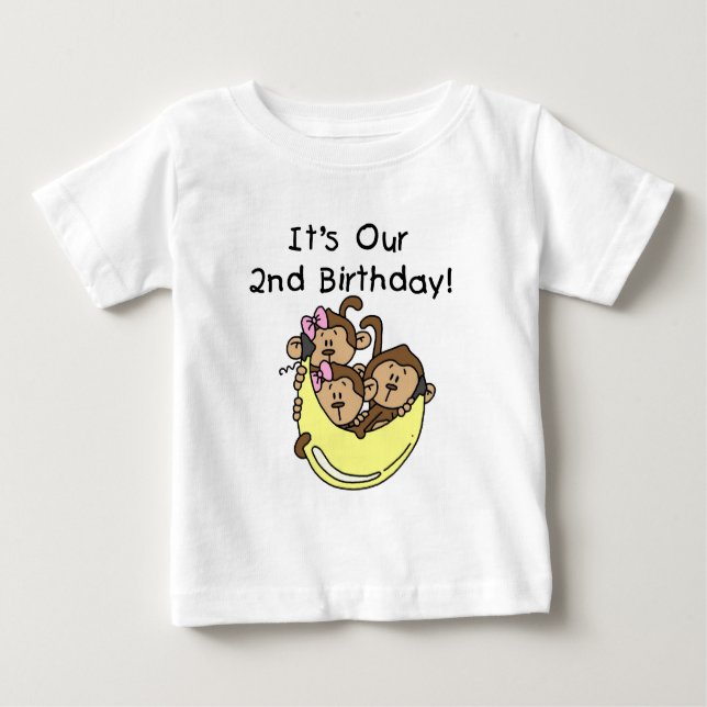 Camiseta Segundo Triplets - Duas Meninas e um Menino (Frente)