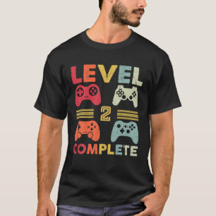 Camiseta Segundo Vintage Nível Completamente Engraçado 2 
