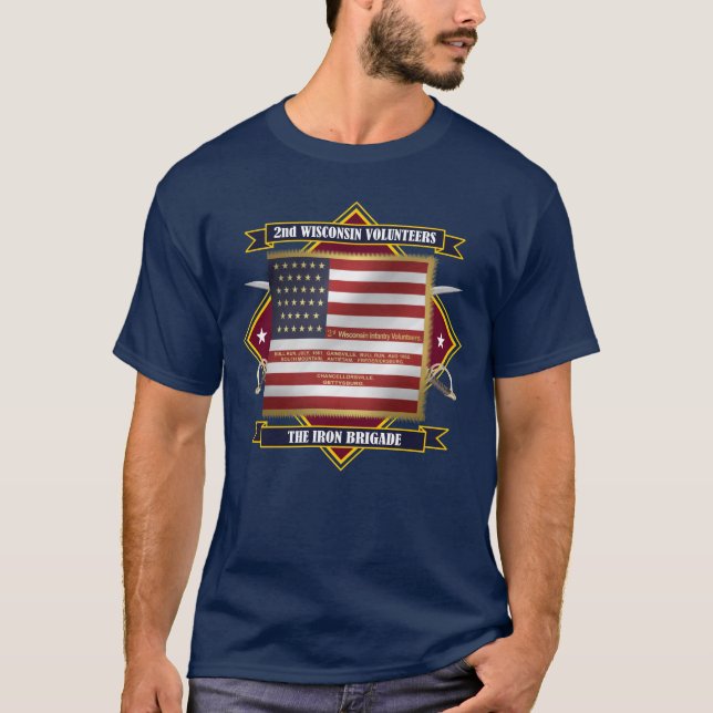 Camiseta segundo Wisconsin Volunteer Infantry (Frente)
