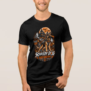 Camiseta Segurança Cão Medroso Pastor Alemão Halloween K9