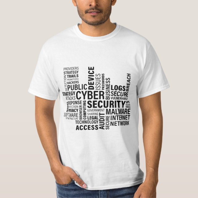 Camiseta Segurança cibernética (Frente)