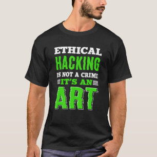 Camiseta Segurança cibernética do hacker branco de hackers